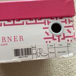 Elaine Turner  Sawyer Sand Suede Nude Heeled Booties Shoes Size 7 Side Zip EUC Photo 2