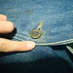 Vintage Stoney River Mountain Denim Dark Two Button Cotton Trench Coat Large Photo 5