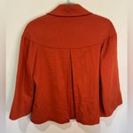 Lafayette 148 New York 100% Cashmere Jacket Loro Piana Burnt Orange Sz 6 Flaw Photo 1