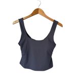 Fabletics Oasis Twist Back Built In Bra Tank In Pewter/Gray Size M Photo 4