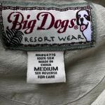 Big Dogs VTG Resortwear 100% Silk Top Sz M Pale Green Button Up Tropical Coastal Photo 11