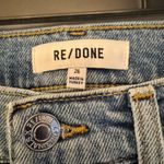 RE/DONE REDONE Originals 90s High Rise Ankle Crop Frayed Hem Light Dusk Destroy Size 26 Photo 4