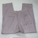 Nasty Gal NWT  Sz 10 High Waisted Tapered Check Pants In Lilac Photo 8
