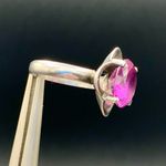 Taxco Mexico Amethyst And Sterling Silver Ring Flower Floral Size 8.75 Purple Photo 2