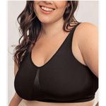 Brand New True Kind Women's Size 3XL XXXL Everyday Comfort Wireless Shaping Bra Black Photo 2
