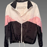 Black, Pink & White windbreaker Small Black Photo 0
