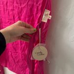 Camila Coelho  Sleeveless Open Back Tie Halter Satin Style Pink XL Photo 3