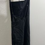 Forever 21 Black and White Stripes Open Back Tight Dress Photo 1
