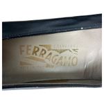 Salvatore Ferragamo Black Leather Square Toe Pumps Heels Size 8.5 AA Narrow Photo 6