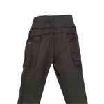 Nwt High Waisted Semi Sheer Strappy Leggings With Pockets Sexy Athletic Sporty L Black Size XS Photo 3