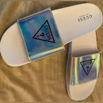 Guess  Iridescent Slide Sandals Size 10 Photo 1
