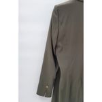 Mixit Longline Jacket Womens 12 Tall Green Stretch Notch Lapel Back Slit Career Photo 12