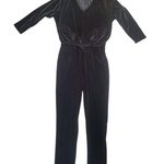 Ralph Lauren Vintage Black Stretchy Jumpsuit Women Large Long Sleeve Green Label Photo 4