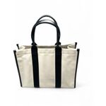 Balenciaga Hardware Tote Large canvas and black leather Shopper Bag Purse Photo 3