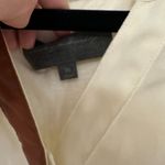 Sunday in Brooklyn  Anthropologie V-neck Sleeveless Top Leather Trim Photo 2