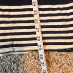 Joseph A. Womens Long Sleeve Knit Mini Dress Black Cream Striped Pocket‎ L Size L Photo 4