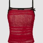 Cider NWT  Mesh Square Neck Leopard Tank Photo 0