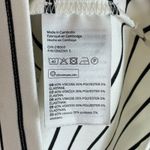 H & M Basic Black White Striped 3/4 Sleeve Pullover Knit Above Knee Dress Size M Photo 4