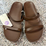 A New Day Women's Slip-On Sandals Brown Size 6.5 Summer Casual Photo 0