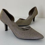 CL by Laundry women’s Estelle D’Orsay champagne shimmer sparkle pump heels 7.5 Photo 0