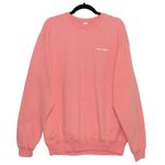 Sporty & Rich 100% Cotton Pink Crewneck Sweatshirt Size Large Made in USA Photo 0