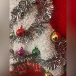 33 Degrees Ugly Christmas Sweater Tinsel Accents Cat Red Size L Photo 3