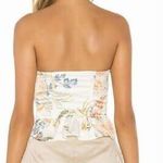superdown  Lolita Bustier Peplum Top in White Floral XL Photo 1