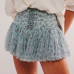 Free People  | FP One | Blossom Mini Skort in Ditzy Lake Combo Blue Size Small Photo 0