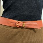 Christian Dior Vintage 17020 Camel Brown Soft Leather Women’s Dress Belt Size M Photo 2