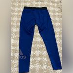 Adidas  Blue Techfit Exercise Pants, Yoga Pants,  Loungewear Workout Size S Photo 3