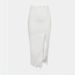NWT VIX Firenze Imani midi skirt White Photo 5