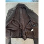 Vintage Sonia Fortuna Firenze Made in Italy Womens Brown Blazer With Gold Button Size 40 Photo 6