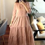 Jenni Kayne James midi Dress Dusk Rose size S cotton linen Pink Photo 1