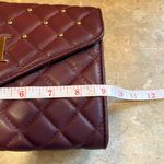 Badgley Mischka Purple Crossbody Bag with Gold Hardware and Quilted Design Photo 13