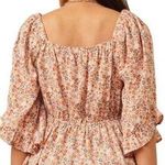 Hayden Floral Boho Cottagecore Babydoll Blouse Top Smocked Ruffle Size Small Photo 1