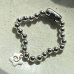 Handmade grunge y2k cute star swirl big stainless steel ball chain bracelet💫🌀 Photo 5