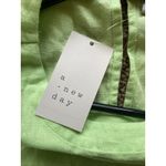 A New Day ‎ Lime Green Keyhole Back Linen Blend Summer Sundress Dress XS NEW NWT Photo 5