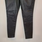 Banana Republic Jeans High Rise Skinny Womens 27 Coated Shiny Black Photo 2