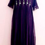 Sweet Salt Dark Purple Yellow Floral Tulle Dress. Size 14 Photo 0