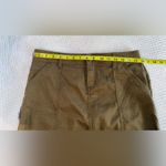 prAna  Mini Cargo Skirt Olive Green Sz 4 Photo 0