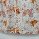 Faded Glory Vintage Y2K  Floral Tank Top White Orange Built In Bra Stretch Size M Photo 6