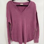 Altar'd State Altar’d state purple thermal long sleeve everyday casual t-shirt size small NWT Photo 0