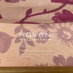 NWT Haven Organic Cotton Jersey Holiday Toile Sleep Shirt in Pink Size XS Photo 3