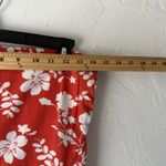 Vanity Y2k Hawaiian Large Red White Floral Strapless Tube Top‎ Beach Summer Photo 3