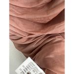 ZARA  Fitted Asymmetric Draped Organza Dress Medium One Sleeve Ruched Cocktail Photo 6