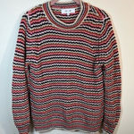 John + Jenn ✨  Striped Pullover Sweater Small Pink Photo 0