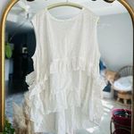 Free People  Claire white tunic tshirt nwot small Photo 0