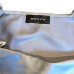 White Fox Boutique White‎ Fox Be My Lover Midi Silver Event Wedding Guest Bridemaid Shiny Dress L Photo 5