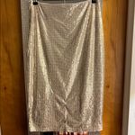 Time and Tru Shimmering Gold Pencil Skirt Photo 2