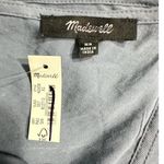 Madewell  Relaxed Tulip-Back Top Women's XS Blue Gray Long Sleeve Open Back NWT Photo 4